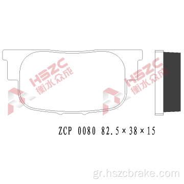 FMSI D835 Κεραμικό φρένων για την Toyota